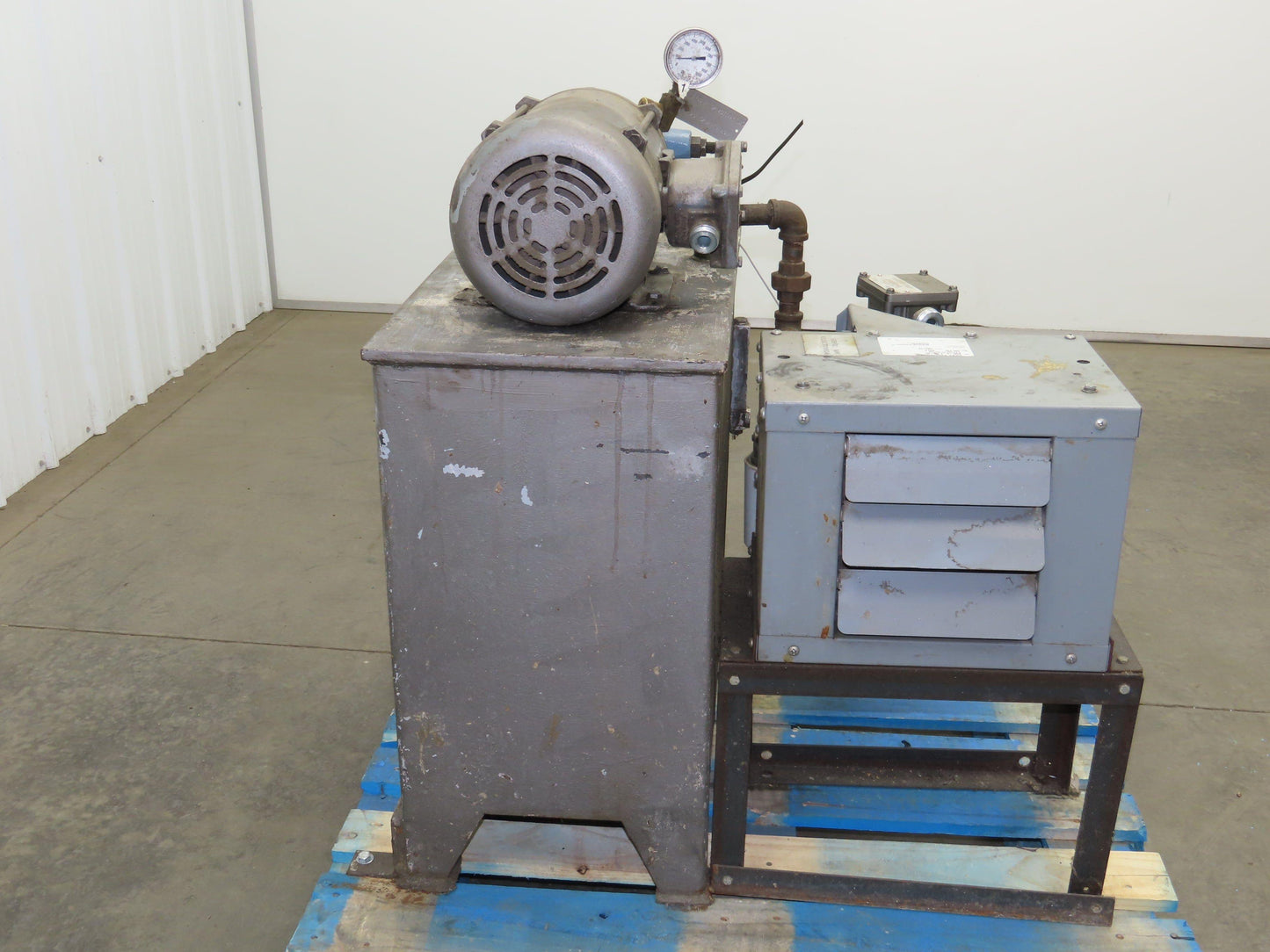 Continental Hydraulic Power Unit 20 Gal 1000psi 8gpm Pump 3Hp 460V w/Oil Cooler