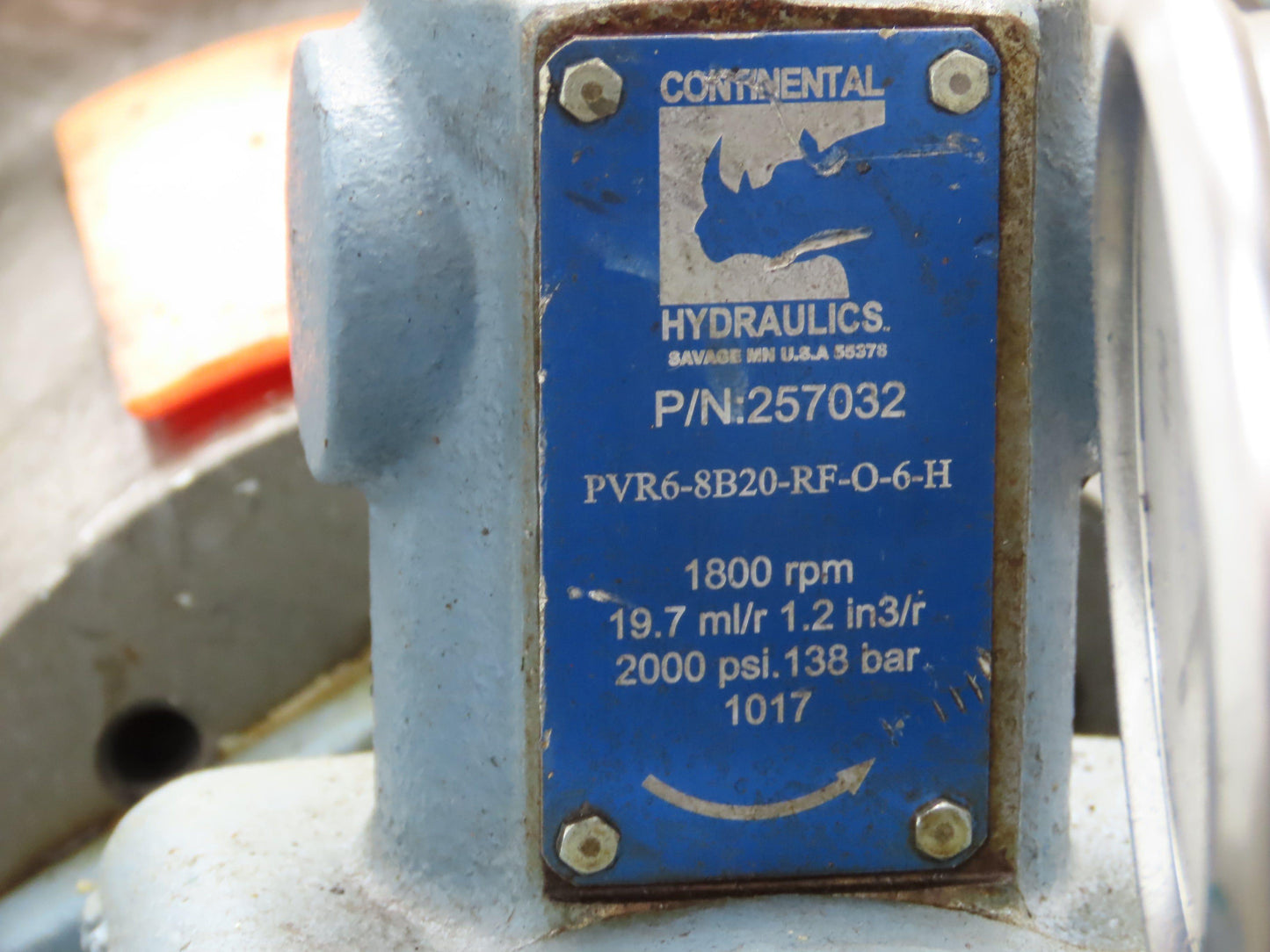 Continental Hydraulic Power Unit 20 Gal 2000psi 8gpm 7.5Hp 460V w/Oil Cooler