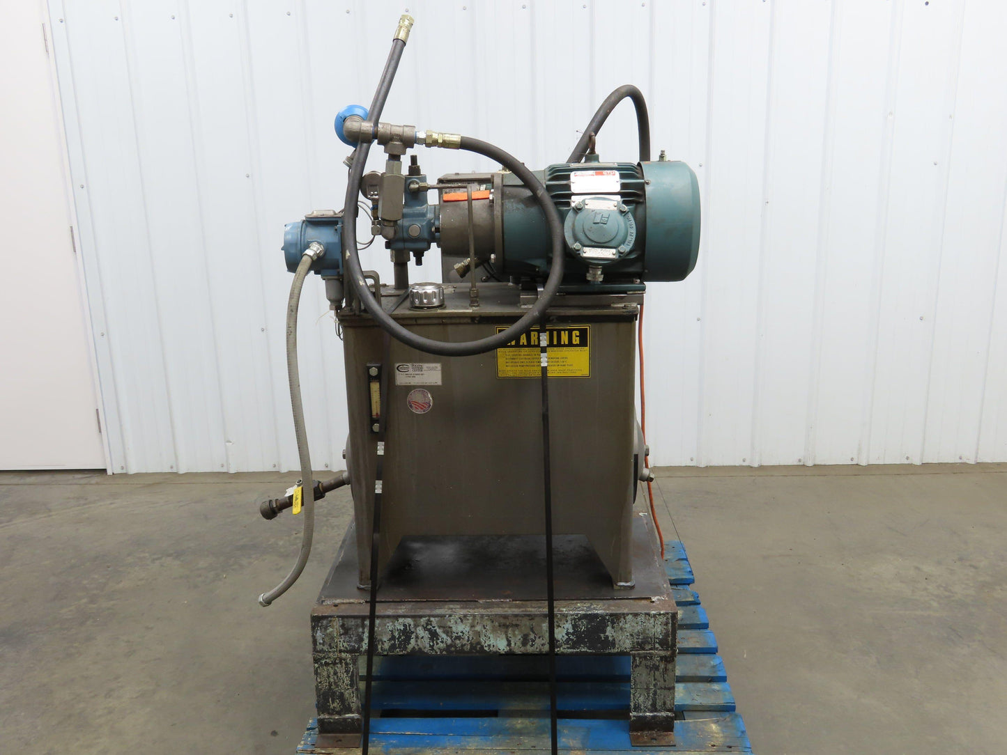 Continental Hydraulic Power Unit 20 Gal 2000psi 8gpm 7.5Hp 460V w/Oil Cooler