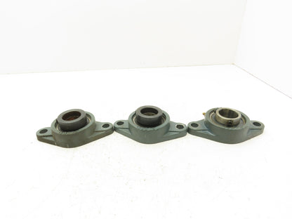 AMI FL207 2-Bolt Flange Take-Up Bearing 1-7/16" Bore  Lot of 3