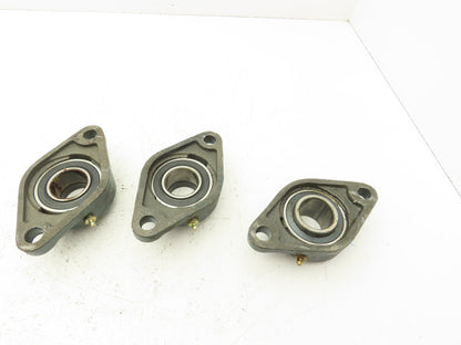 AMI FL207 2-Bolt Flange Take-Up Bearing 1-7/16" Bore  Lot of 3