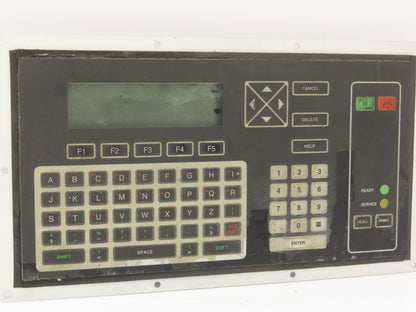 VideoJet Excel Ink Jet Printer Keyboard Interface Panel LCD Display