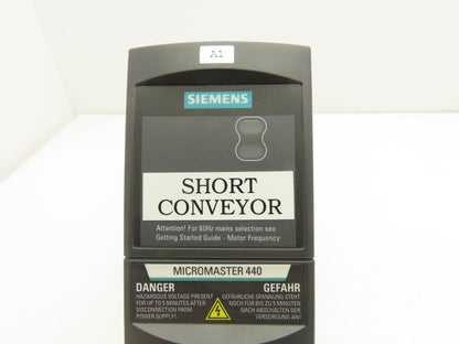 Siemens 6SE6440-2AB12-5AA1 Micromaster 440 VFD Drive Inverter 240V 0.25kW