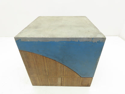 Cast Aluminum and Wood Machined Work Block 8.5"x 8" 25Lb