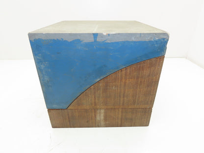 Cast Aluminum and Wood Machined Work Block 8.5"x 8" 25Lb