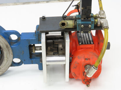 Bettis CBA315 Pneumatic Solenoid Actuated 5" Butterfly Valve 120psi 120V