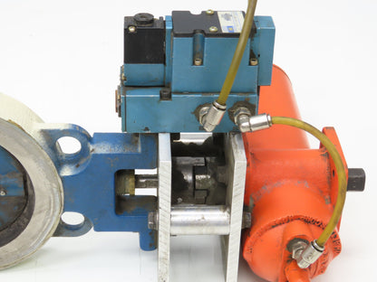 Bettis CB315 Pneumatic Solenoid Actuated 5" Butterfly Valve 120psi 120V