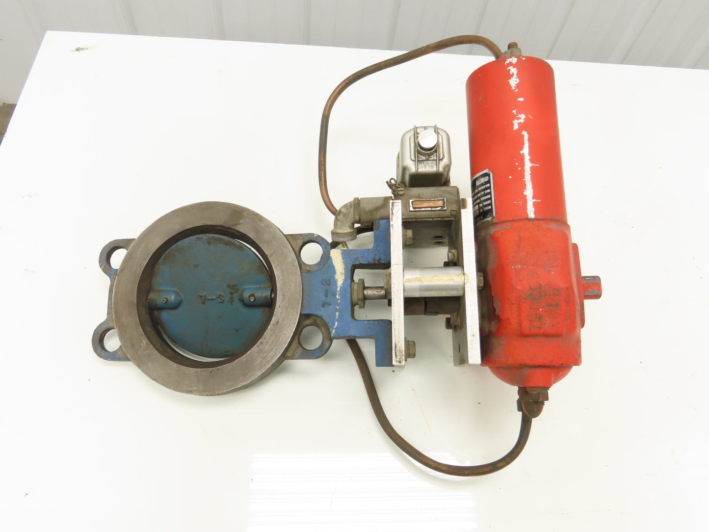 Bettis CB-315 Pneumatic Solenoid Actuated 5" Butterfly Valve 120psi 120V