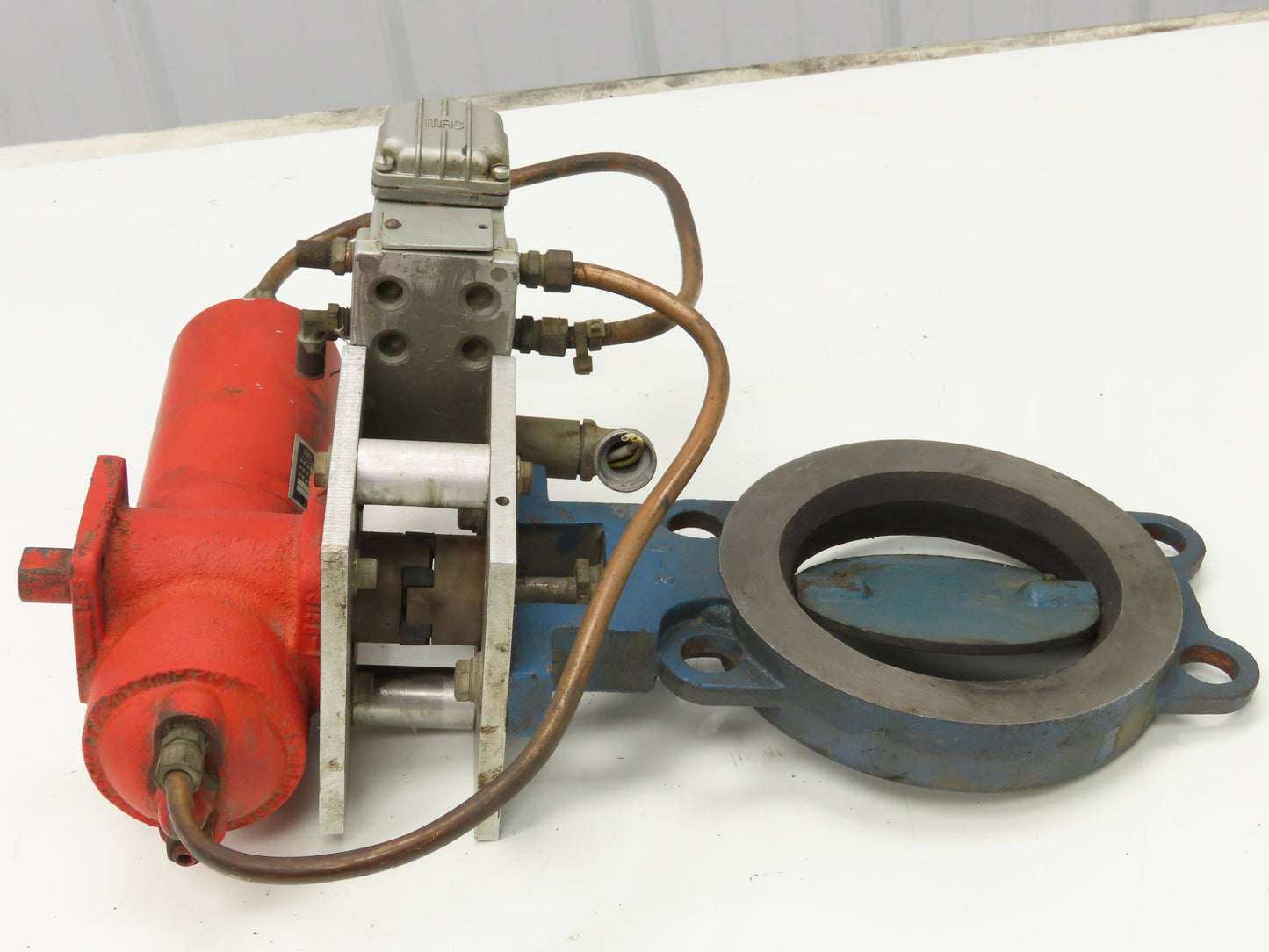 Bettis CB-315 Pneumatic Solenoid Actuated 5" Butterfly Valve 120psi 120V