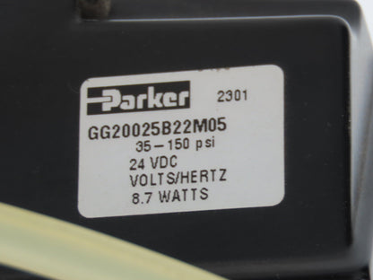 Parker Pneumatic Cylinder Actuated 5" Butterfly Valve 150psi 24VDC Solenoid