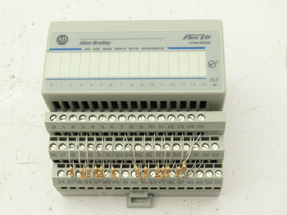 Allen Bradley 1794-IB16D Flex 16-Point 24VDC Digital Input Ser A Diagnostic