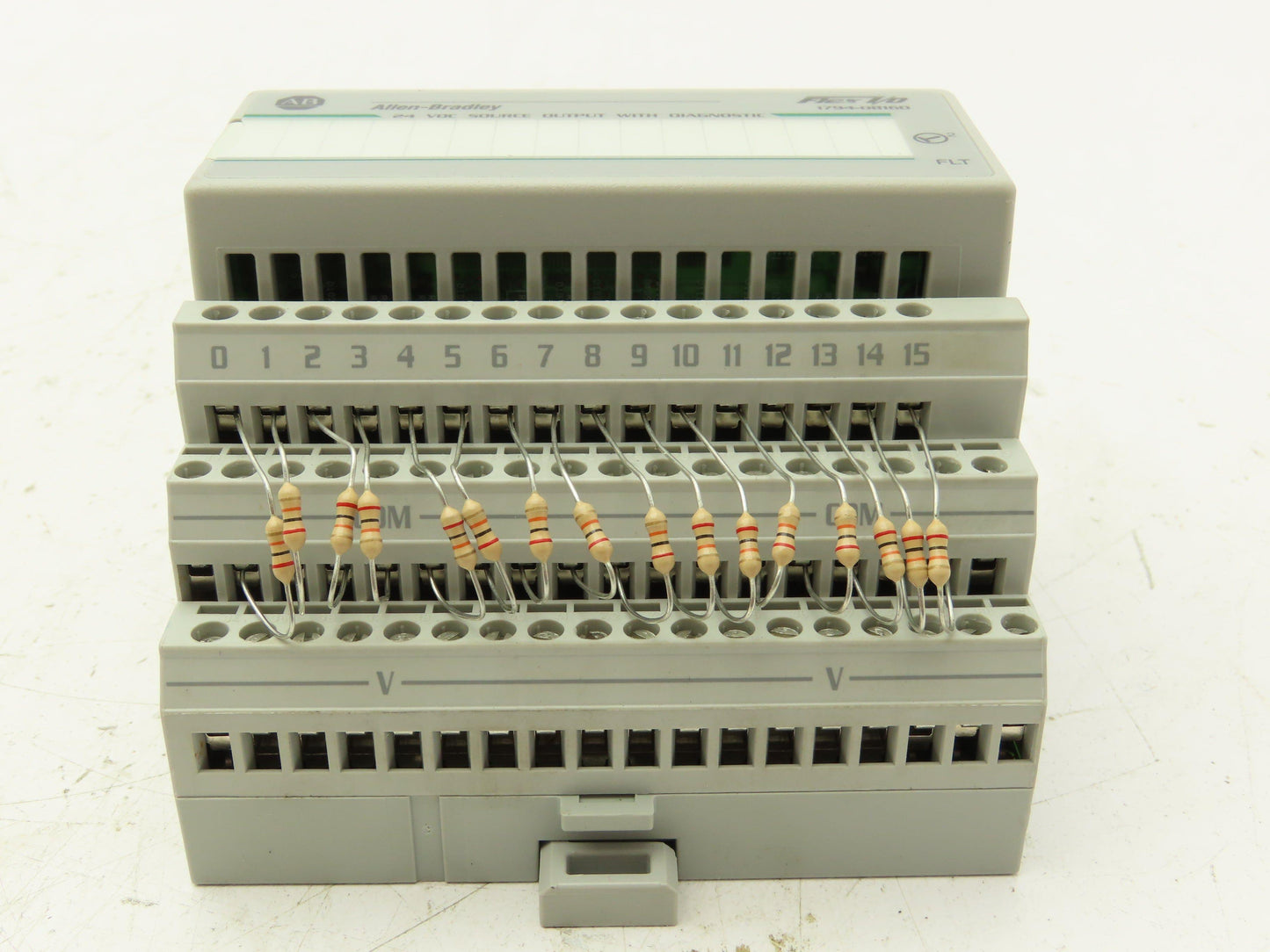 Allen Bradley 1794-OB16D Flex 16-Point 24VDC Source Output Ser A Diagnostic