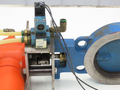 Bettis CB315 Pneumatic Solenoid Actuated 5" Butterfly Valve 120psi 120V