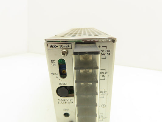 Nemic Lambda HKR120-24 PLC Power Supply Module 24V 5A Out 120V In