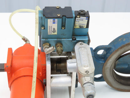 Bettis CB315 Pneumatic Solenoid Actuated 5" Butterfly Valve 120psi 24VDC