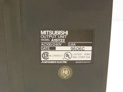 Mitsubishi Electric A1SY22 PLC Digital Output Module 240V No Cover