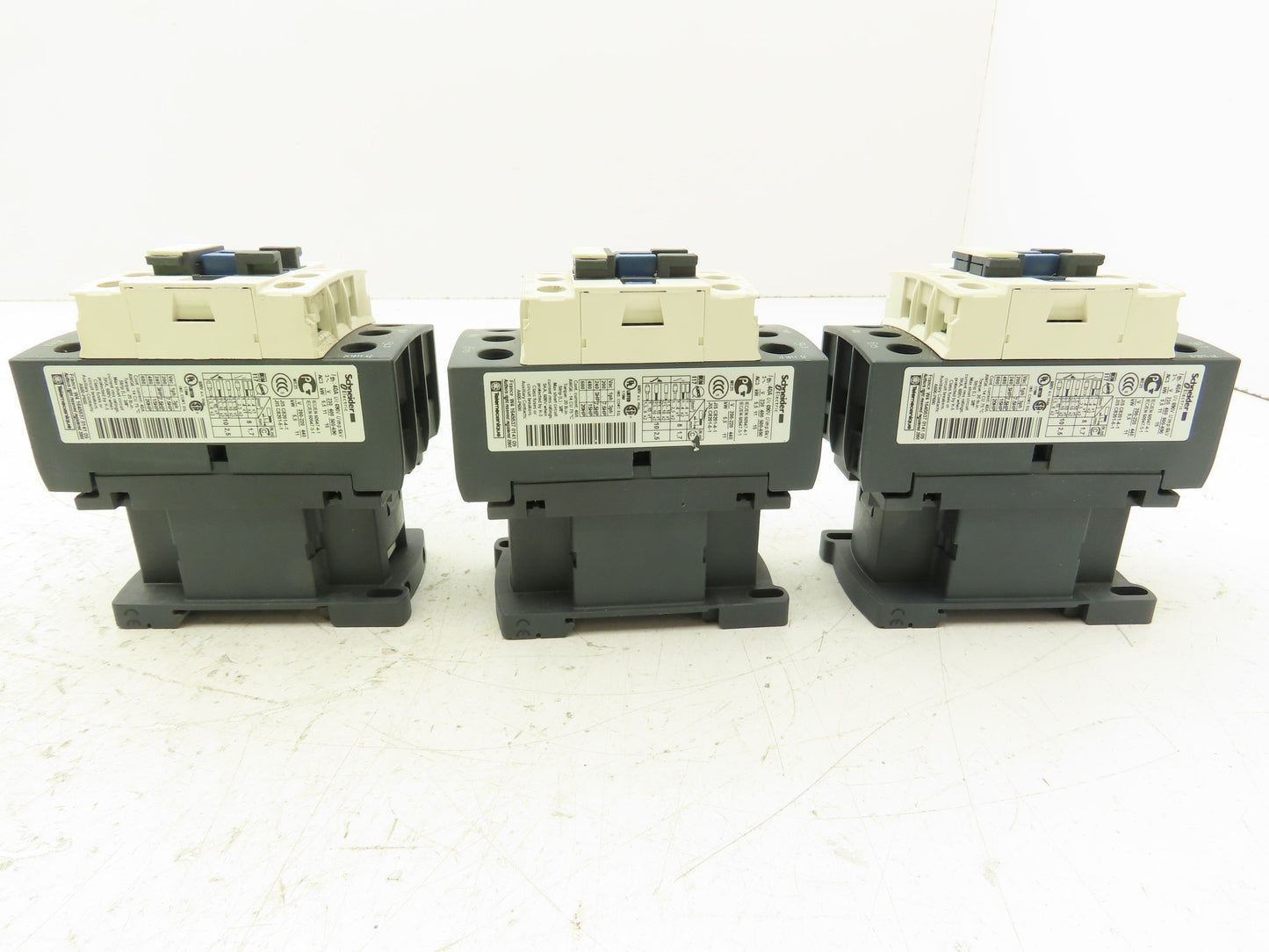 Schneider LC1D25 Motor Starter Contactor 40A 600V 3 Pole 120V Coil Lot of 3