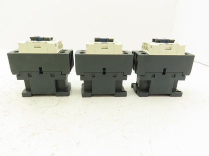 Schneider LC1D25 Motor Starter Contactor 40A 600V 3 Pole 120V Coil Lot of 3