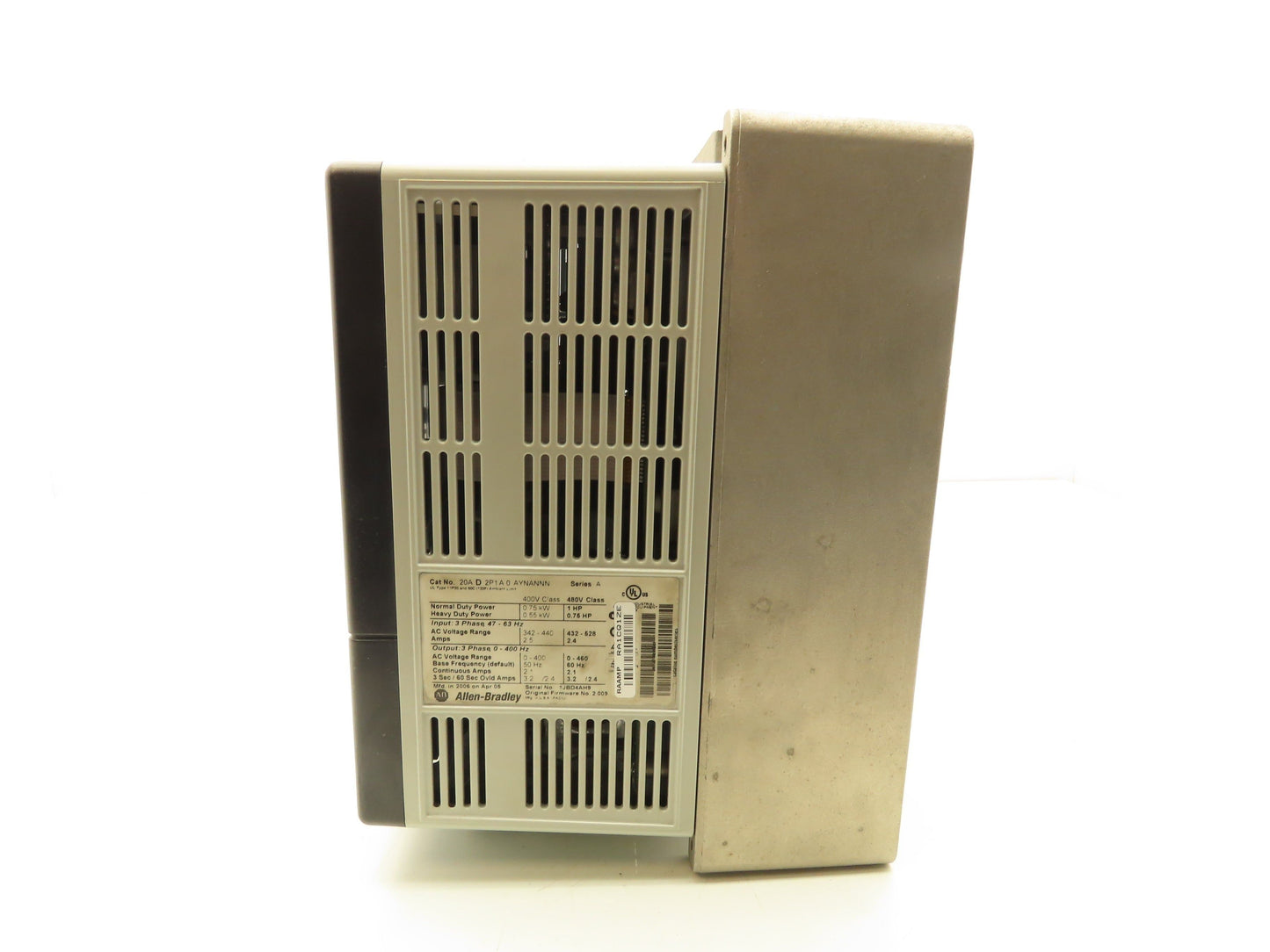 Allen Bradley 20AD2P1A0AYNANNN PowerFlex 70 Variable AC Drive VFD 1Hp 480V 3PH