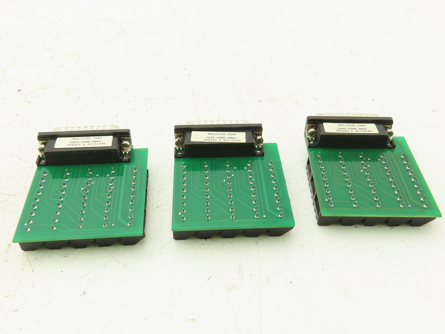 Allen Bradley 2090-U3BB-DM44 Control Interface Breakout Board Lot of 3