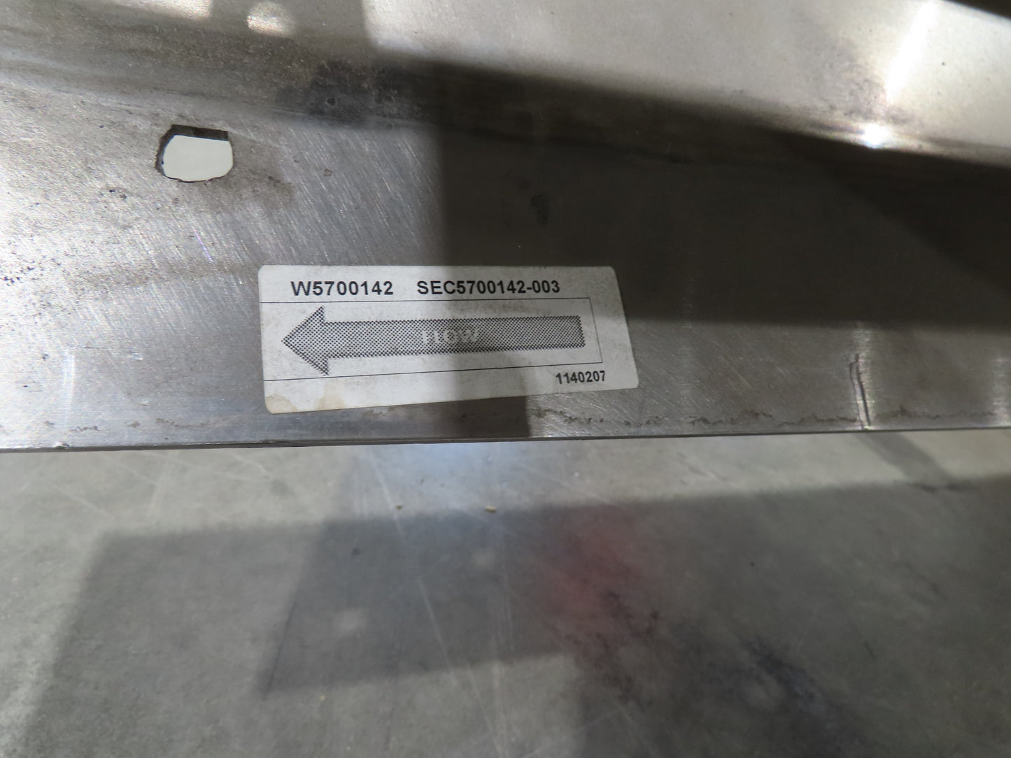 7.5" Tabletop Belt Stainless Bottle Conveyor 8' Idler Section - No Drive