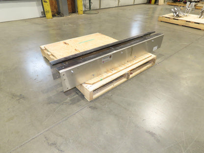 Arrowhead 7.5" Tabletop Belt Stainless Bottle Conveyor 5' Idler Section-No Drive