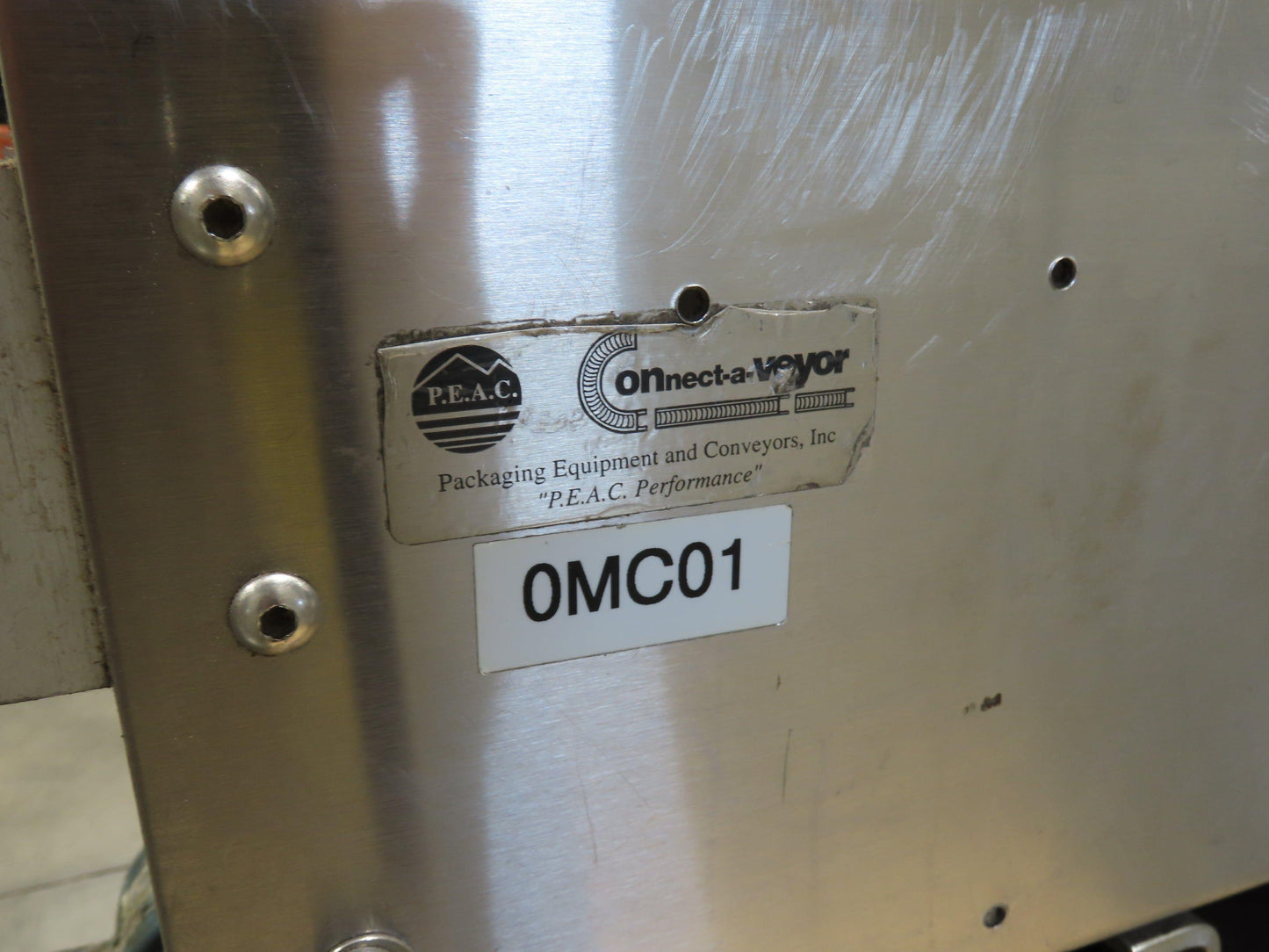 7.5" Tabletop Belt Stainless Bottle Conveyor 24" Drive Section 460V 3PH