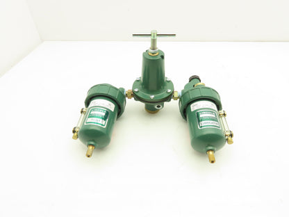 Lincoln 600104 Pneumatic Filter Regulator Lubricator Assembly 1/4" NPT