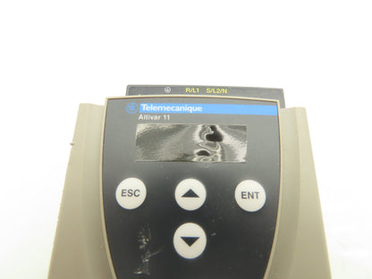 Telemecanique ATV11HU12M2E Altivar 11 AC Drive VFD 0.55kva 1/2Hp 1Ph 240V Input
