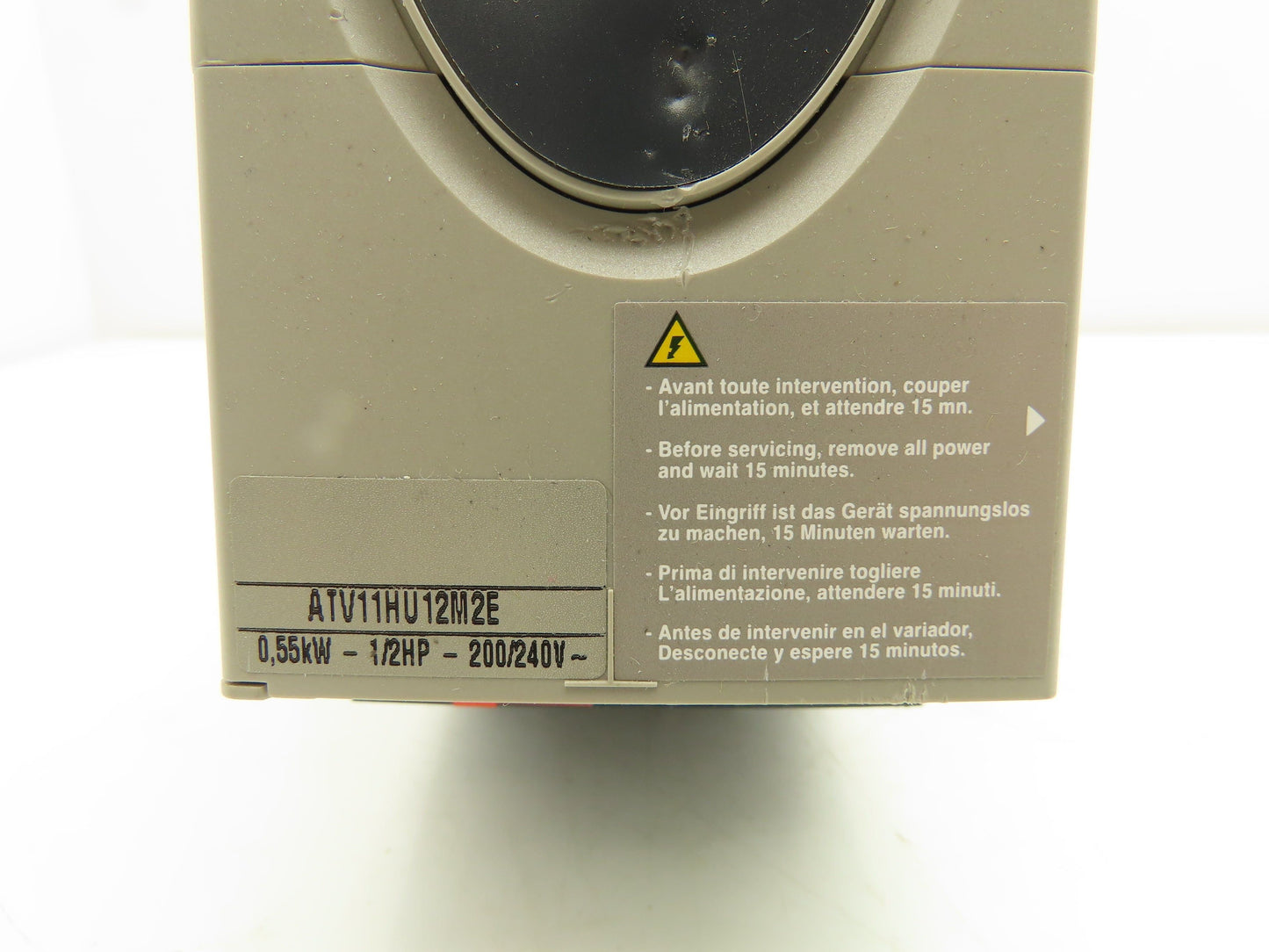 Telemecanique ATV11HU12M2E Altivar 11 AC Drive VFD 0.55kva 1/2Hp 1Ph 240V Input