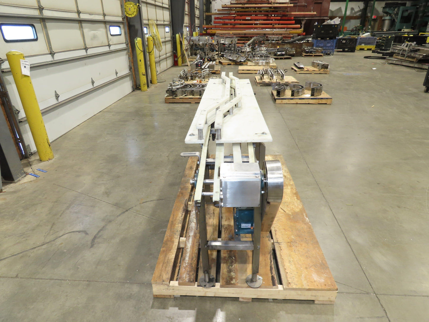 Stainless Bottle Conveyor Can Coder Diverter 3.25" Tabletop 3-Belt 460V Drive