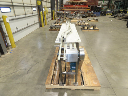 Stainless Bottle Conveyor Can Coder Diverter 3.25" Tabletop 3-Belt 460V Drive