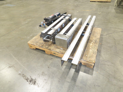 Arrowhead 7.5" Tabletop Belt Stainless Bottle Conveyor 11' 6"L 460V Drive