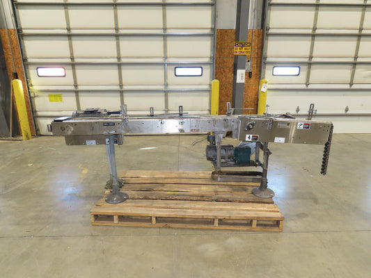 Arrowhead 3.25" Tabletop Stainless Bottle Conveyor Can Coder Diverter 4-Belt 9'