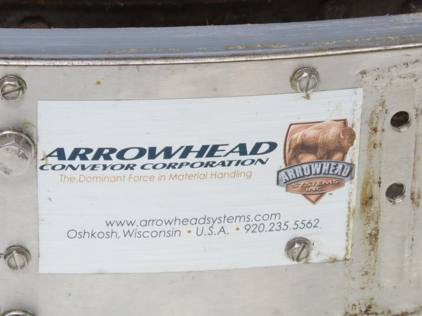 Arrowhead 3.25" Tabletop Belt Stainless Bottle Conveyor 45° Curve Section 26"