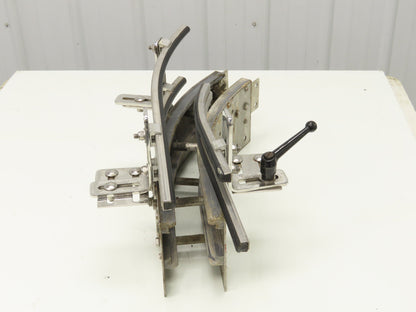 Arrowhead 3.25" Tabletop Belt Stainless Bottle Conveyor 45° Curve Section 21"L