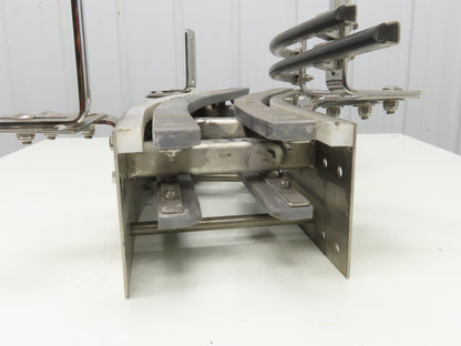 Arrowhead 7.5" Tabletop Belt Stainless Bottle Conveyor 45° Curve Section 24"L