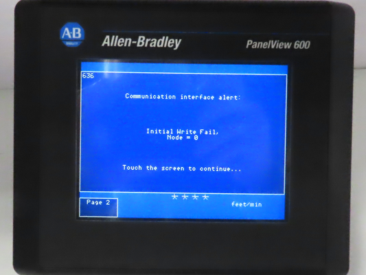 Allen Bradley 2711-T6C15L1 PanelView 600 Touch Screen PLC HMI SER B Frn 4.46