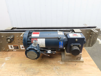 Arrowhead 3.25" Tabletop Stainless Bottle Conveyor 2-Belt Transfer 54" Drive 3PH