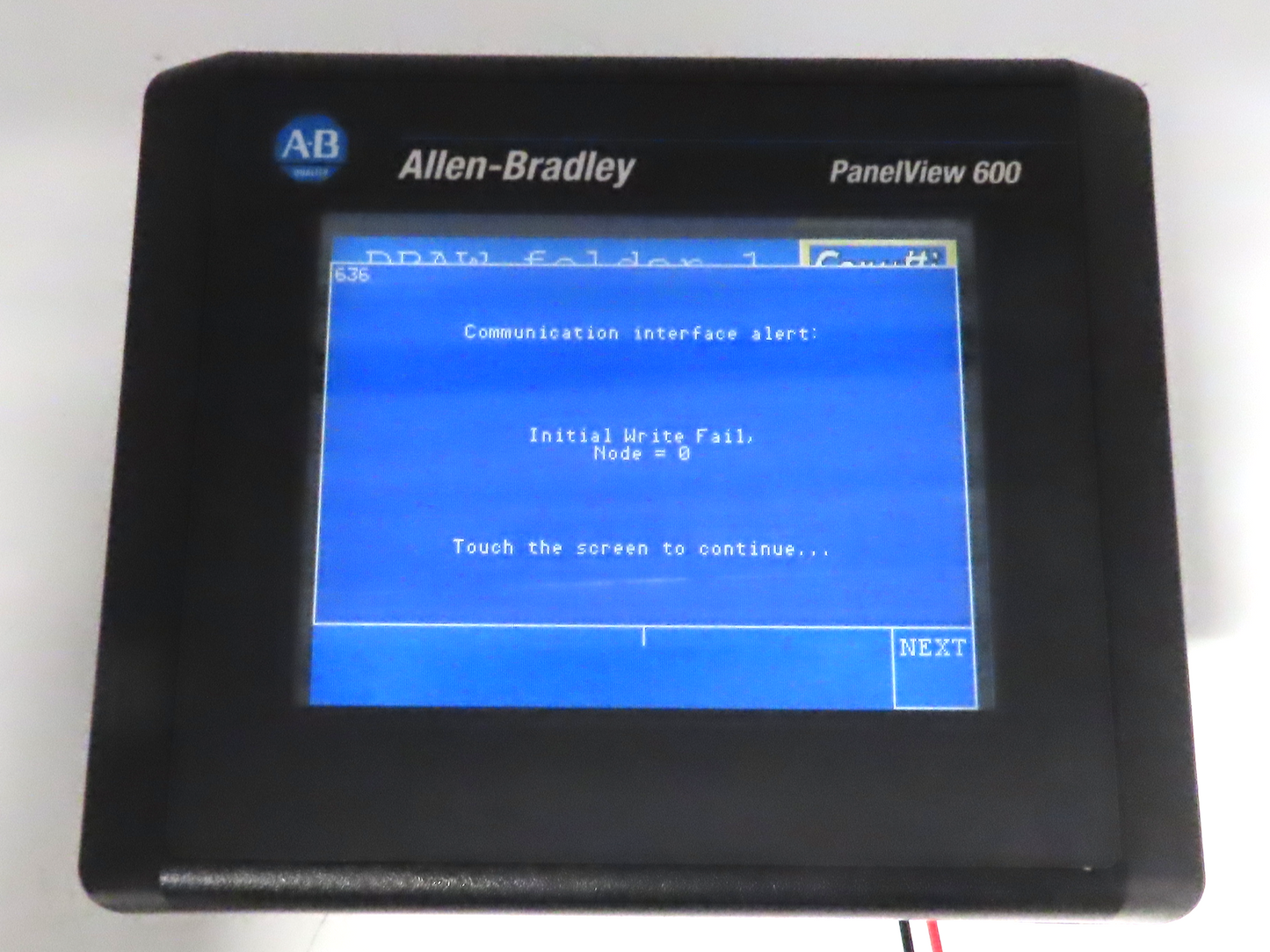 Allen Bradley 2711-T6C15L1 PanelView 600 Touch Screen PLC HMI SER B Frn 4.46
