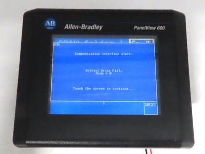 Allen Bradley 2711-T6C15L1 PanelView 600 Touch Screen PLC HMI SER B Frn 4.46