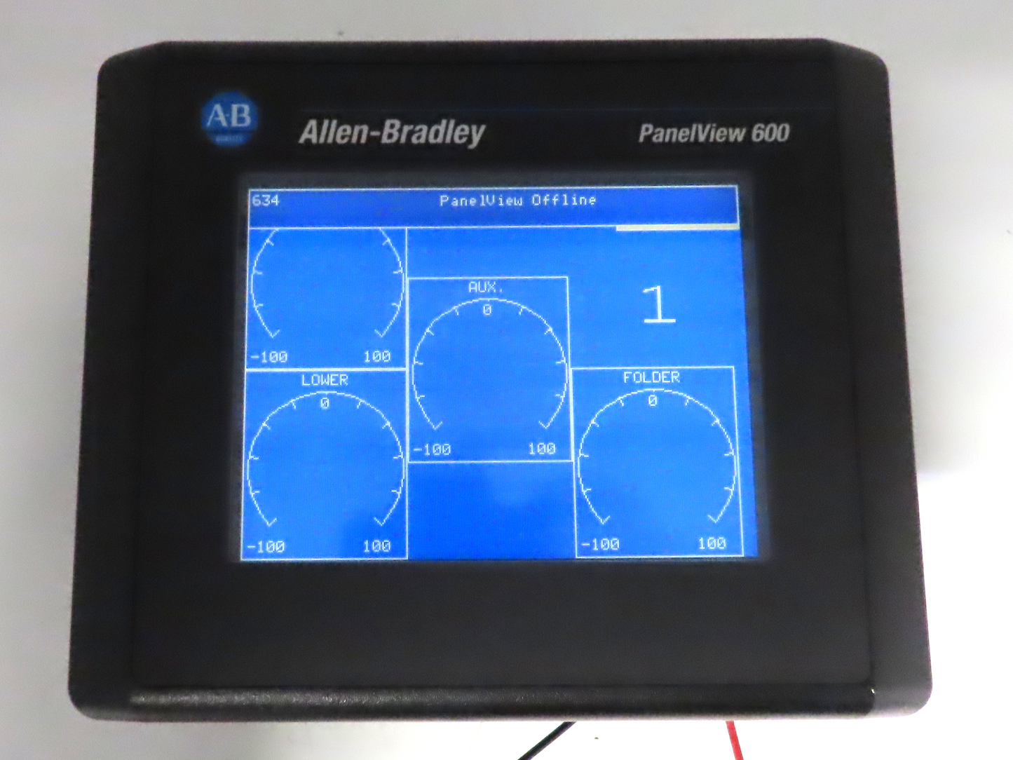 Allen Bradley 2711-T6C15L1 PanelView 600 Touch Screen PLC HMI SER B Frn 4.46
