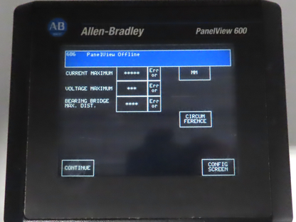Allen Bradley 2711-T6C16L1 PanelView 600 Touch Screen PLC HMI SER B Frn 4.48
