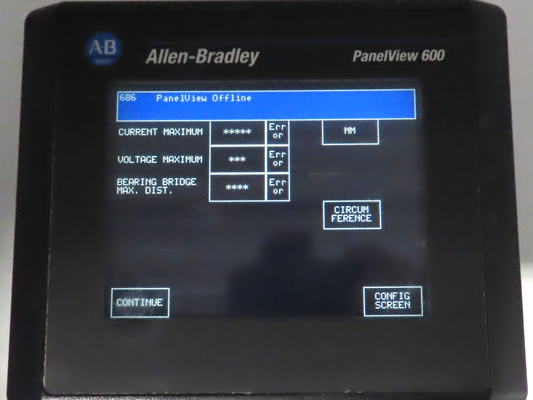 Allen Bradley 2711-T6C16L1 PanelView 600 Touch Screen PLC HMI SER B Frn 4.48