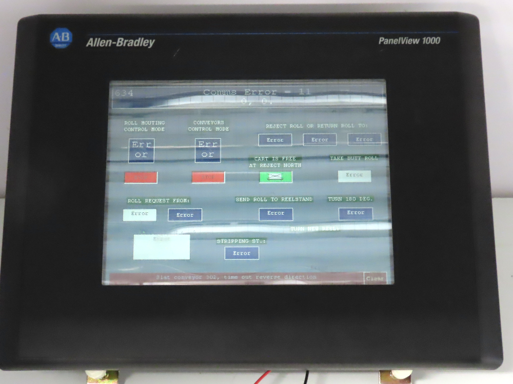 Allen Bradley 2711-T10C10L1 PanelView 1000 Touch Screen PLC HMI SER C Frn 4.20