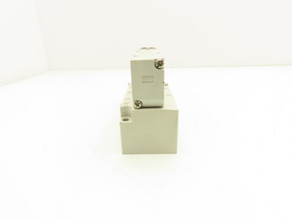 SMC VQC4100-5 5-Port Solenoid Valve Manifold 3/8" NPT