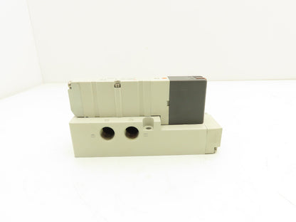 SMC VQC4100-5 5-Port Solenoid Valve Manifold 3/8" NPT