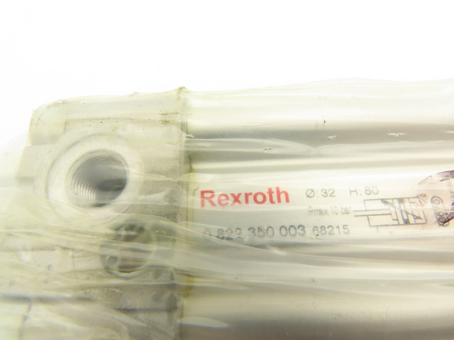 Rexroth 0-822-350-003 Pneumatic Cylinder 80mm Stroke 32mm Bore