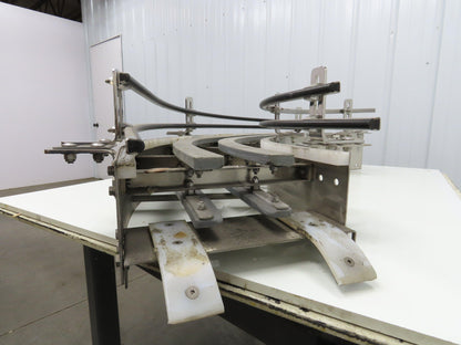 Arrowhead 12" Tabletop Belt Stainless Bottle Conveyor 90° Curve Section 51"