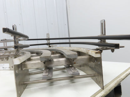 Arrowhead 12" Tabletop Belt Stainless Bottle Conveyor 90° Curve Section 51"